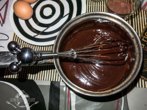 cioccolato fondente fuso